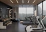 design gym, yoga and pilates studio with realistic 3d rendering